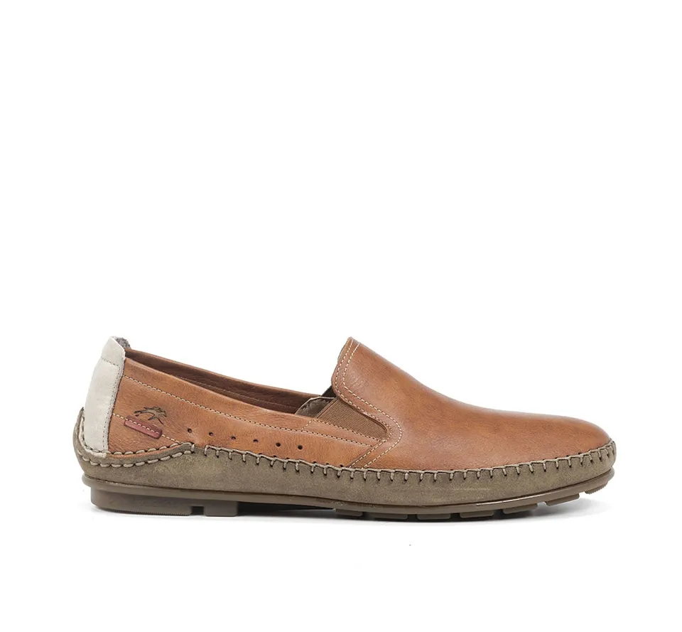 Fluchos Dorian F1174 mocassins marron homme slip on