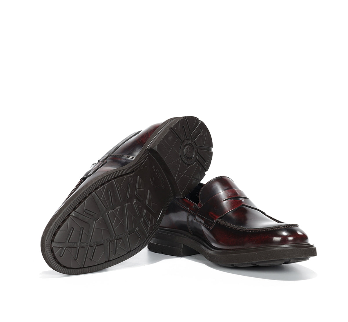 Fluchos Belgas F0633 mocassins bordeaux homme cuir
