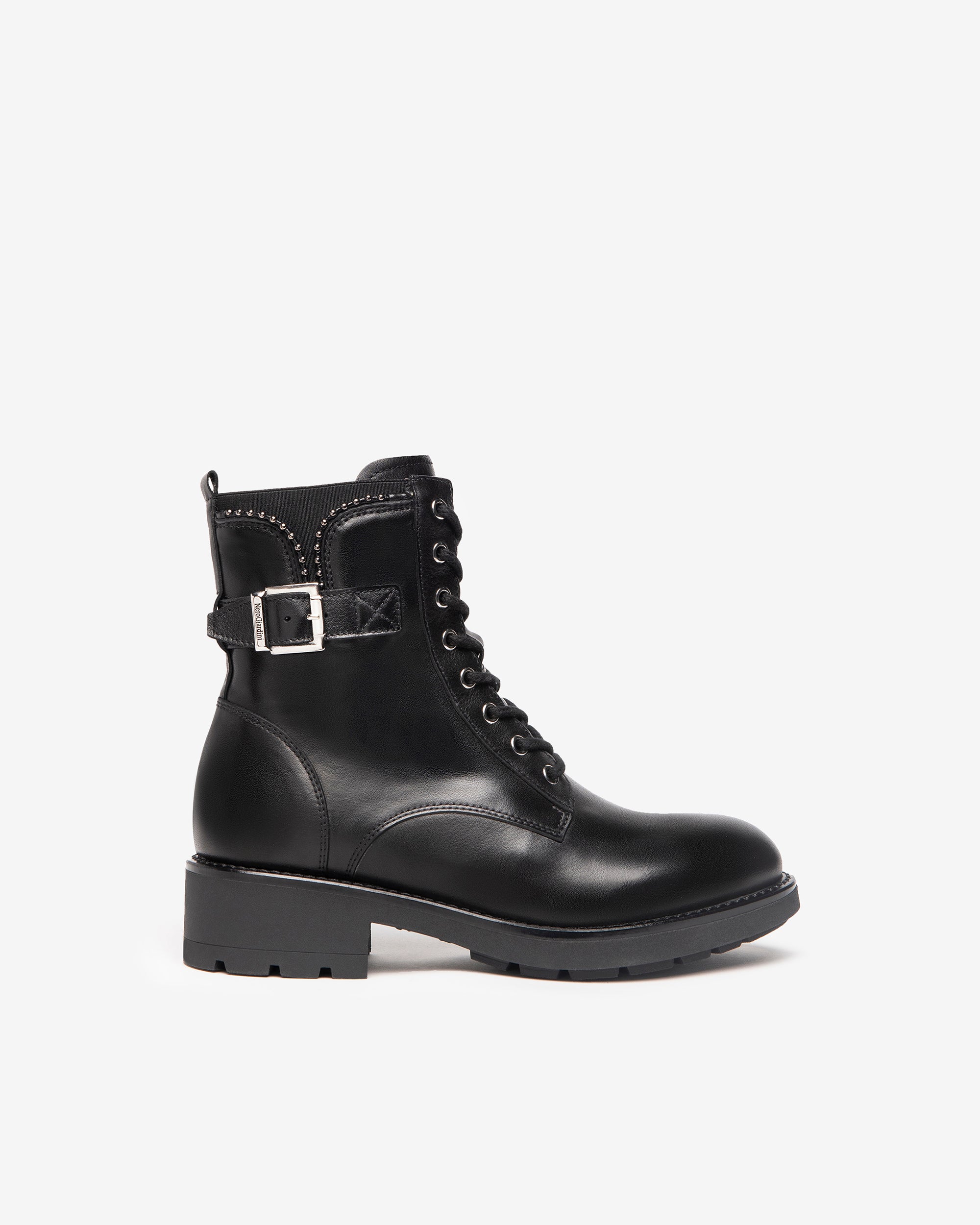 Nero Giardini Combat Boots bottines cuir femme hiver