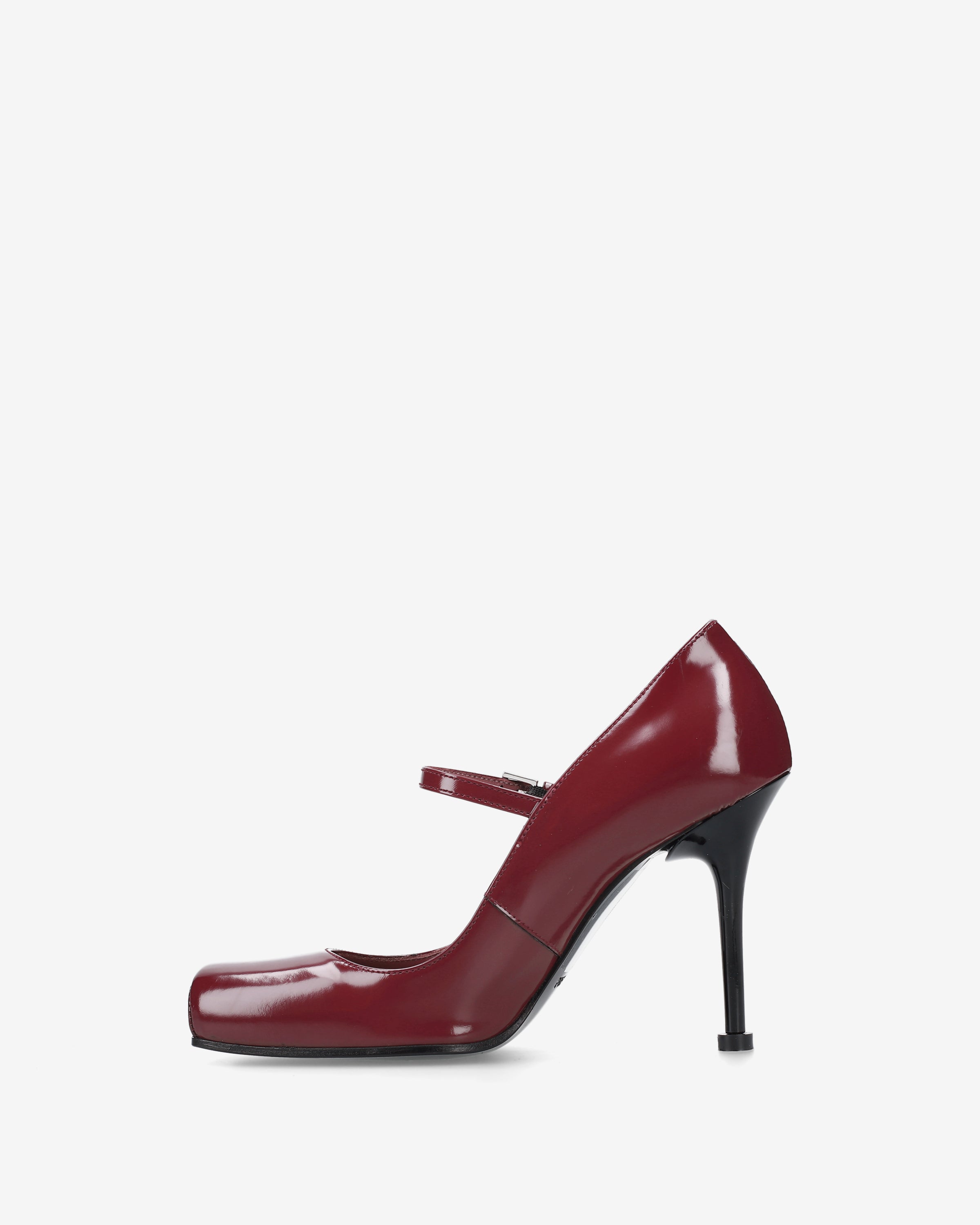 Premiata Mary Jane escarpins vernis bordeaux talon 10 cm