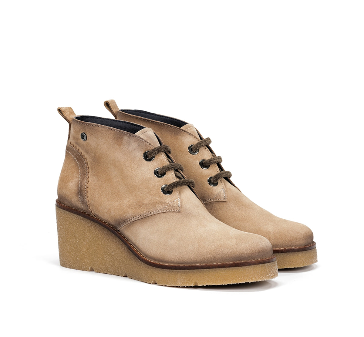 Dorking Lalie D9357 escarpins femme taupe compensés
