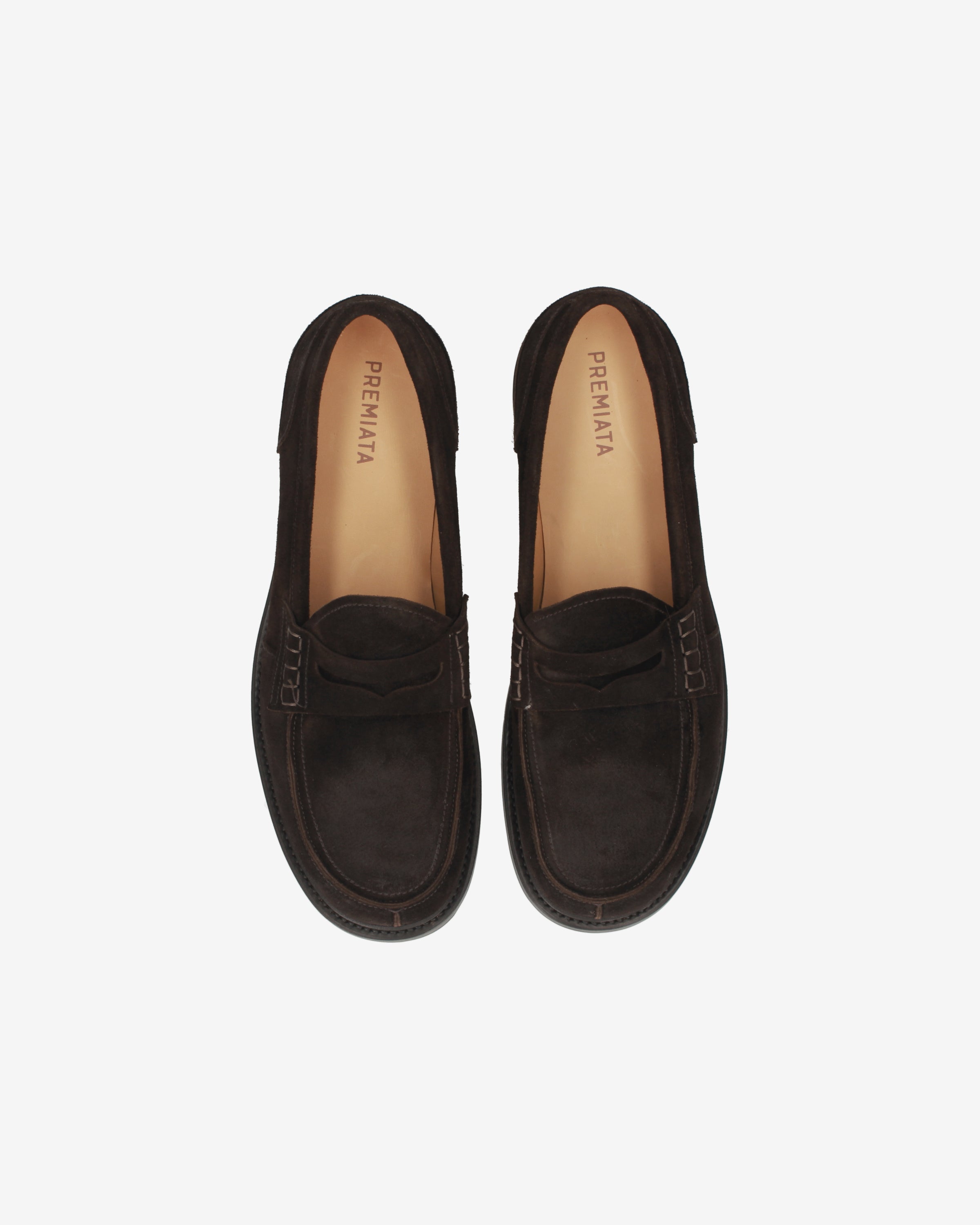 Premiata mocassins penny homme suède ébène