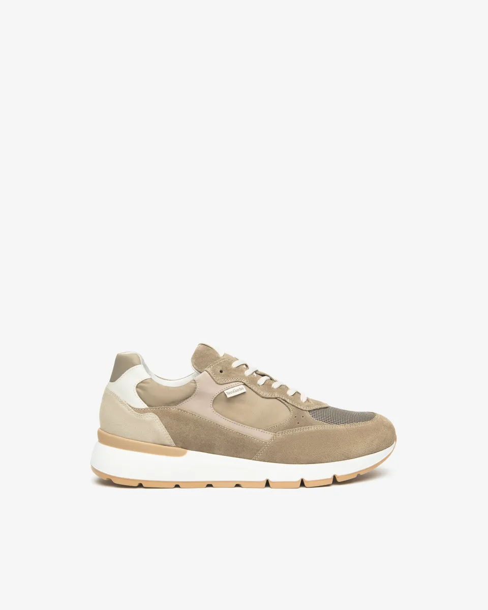 Nero Giardini Sneakers baskets cuir toile homme