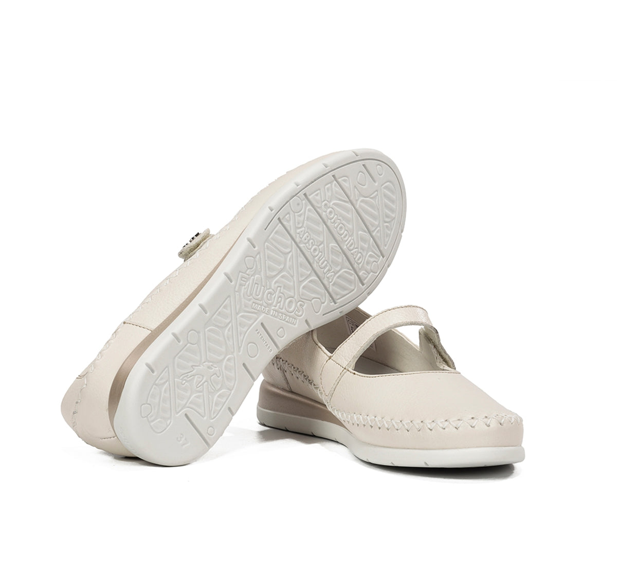 Fluchos Sella F2146 chaussures femme taupe compensée