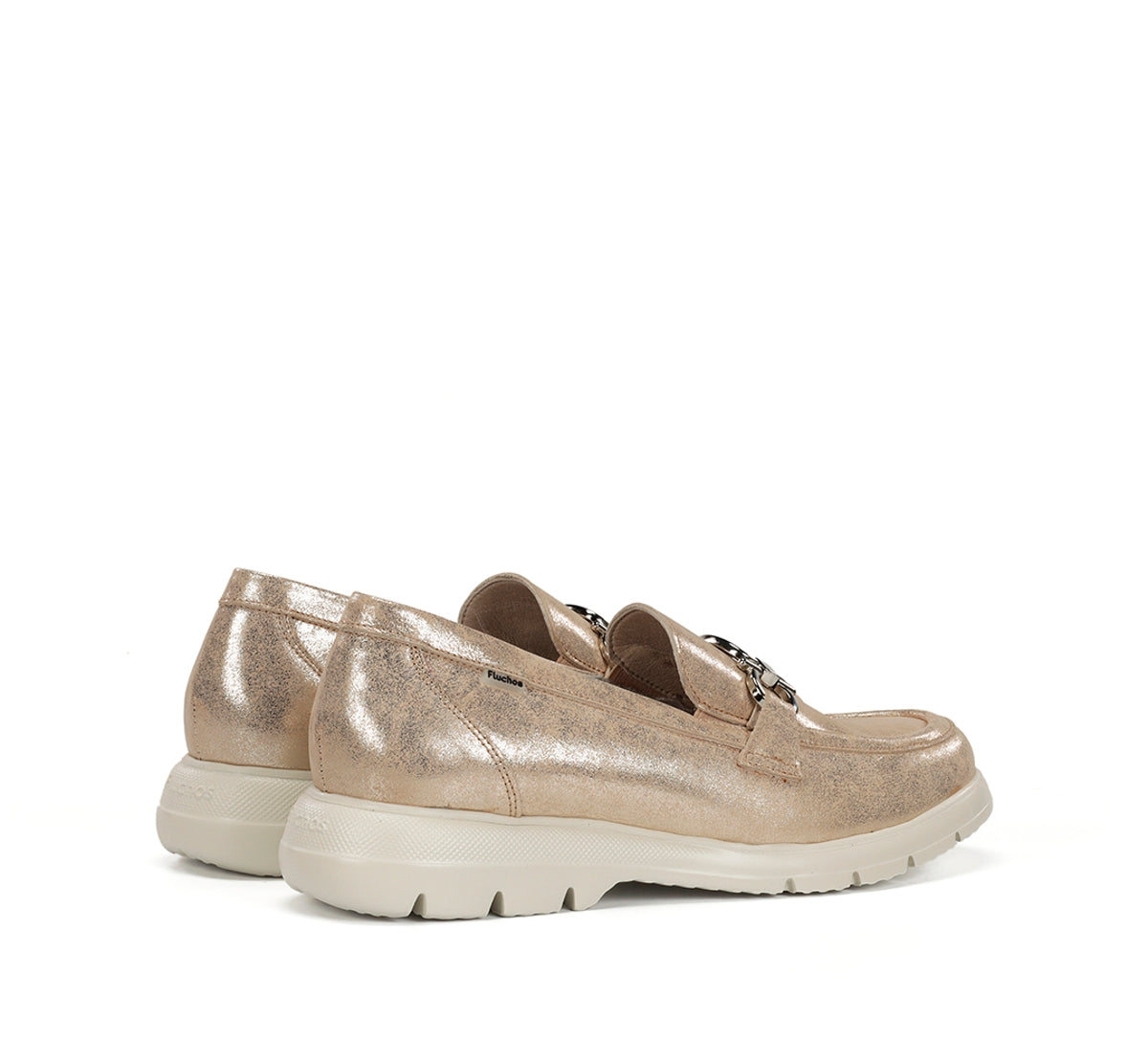 Fluchos Gladis F2282 mocassins femme doré cuir