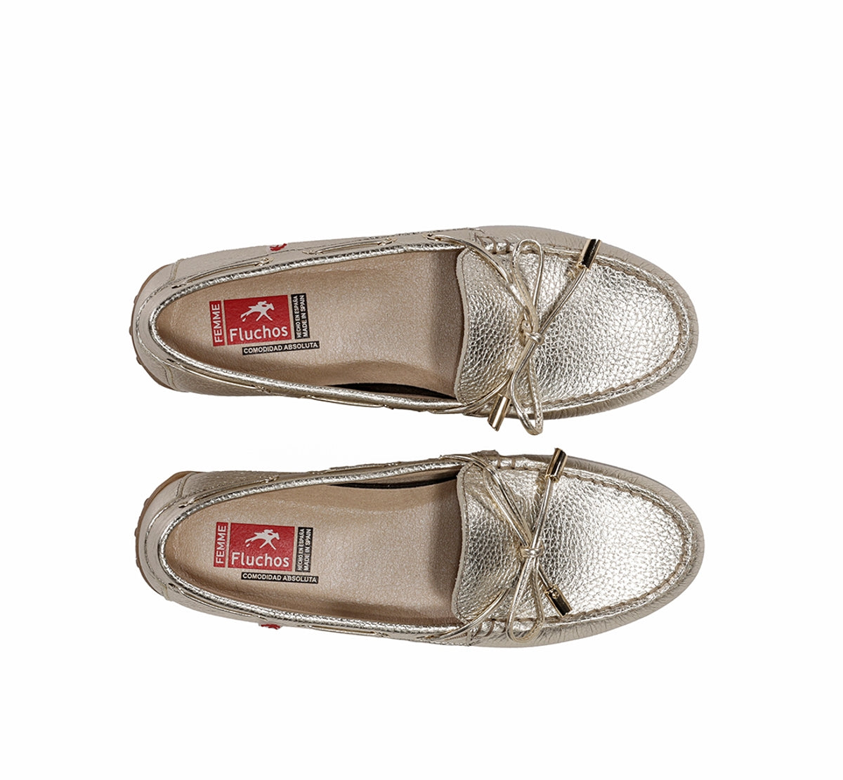 Fluchos Bruni F2158 mocassin femme doré cuir