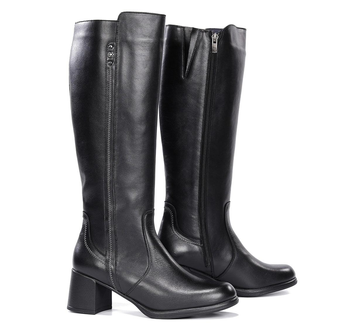 Dorking Frixe D9820 bottines noires cuir femme