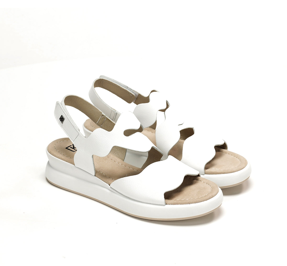 Dorking Slam D9290 sandales femme blanc tressé