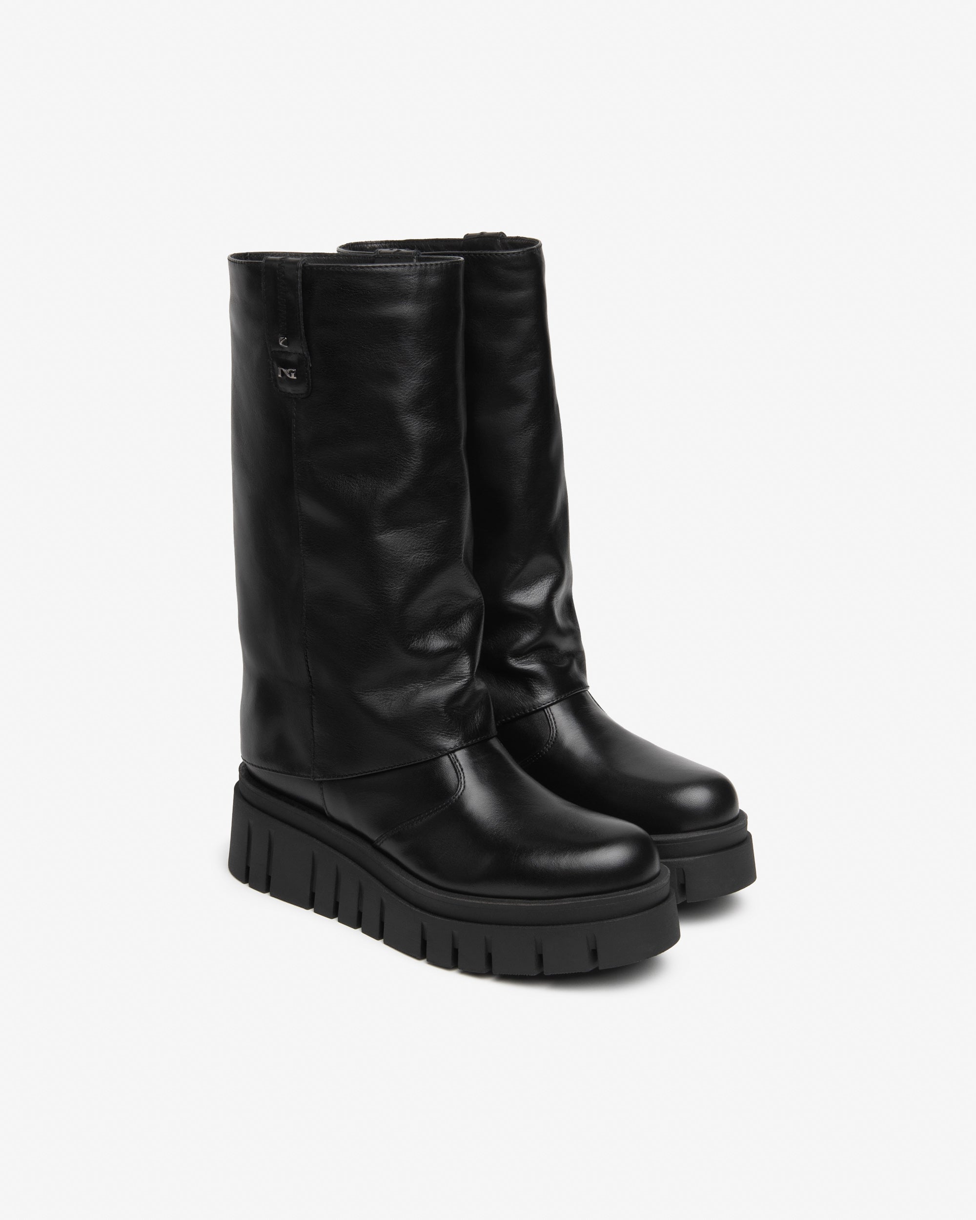 Nero Giardini Boots Bottes Cuir Femme Plateforme 55 mm