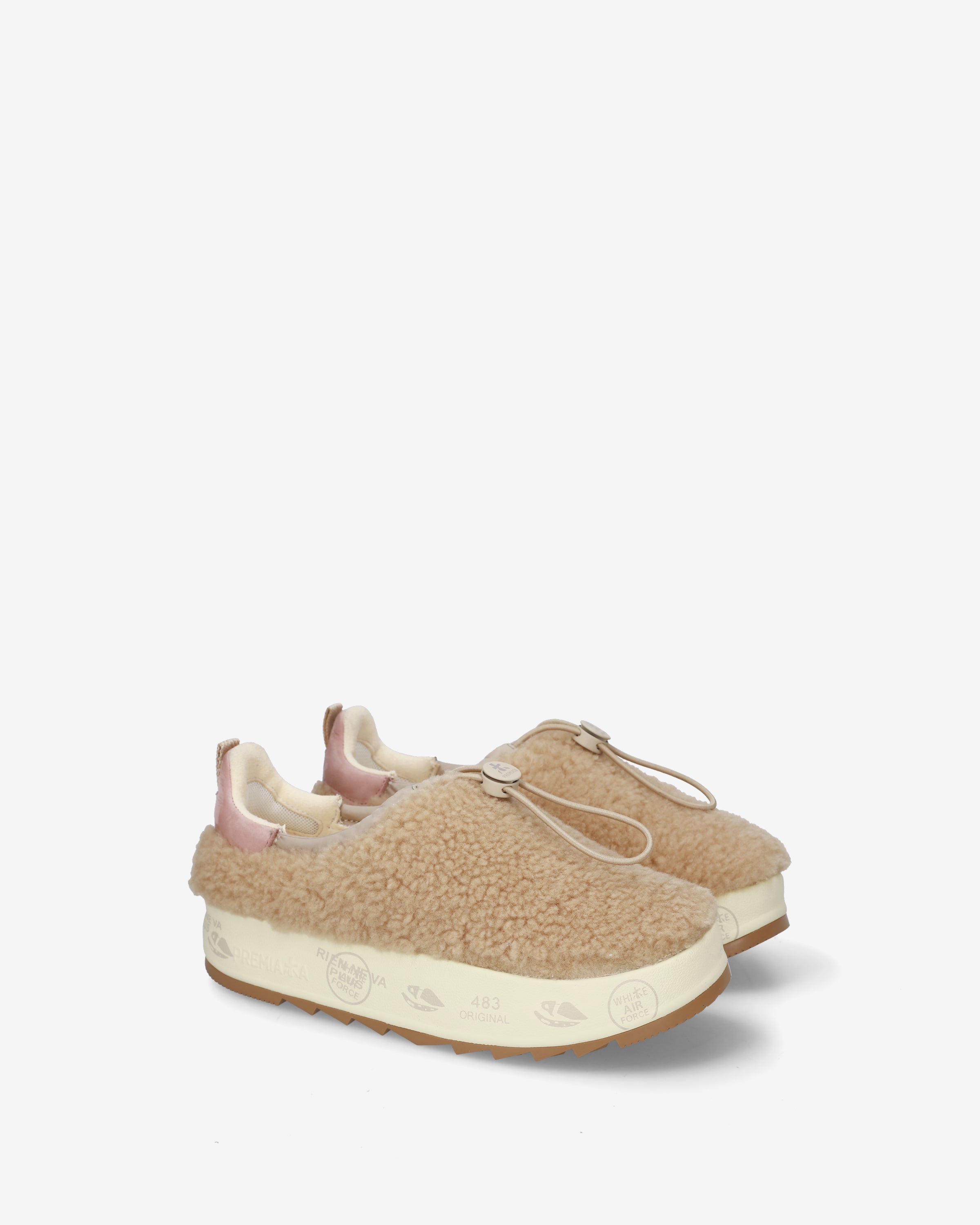 Premiata Puffyd 8684 baskets beige fourrées