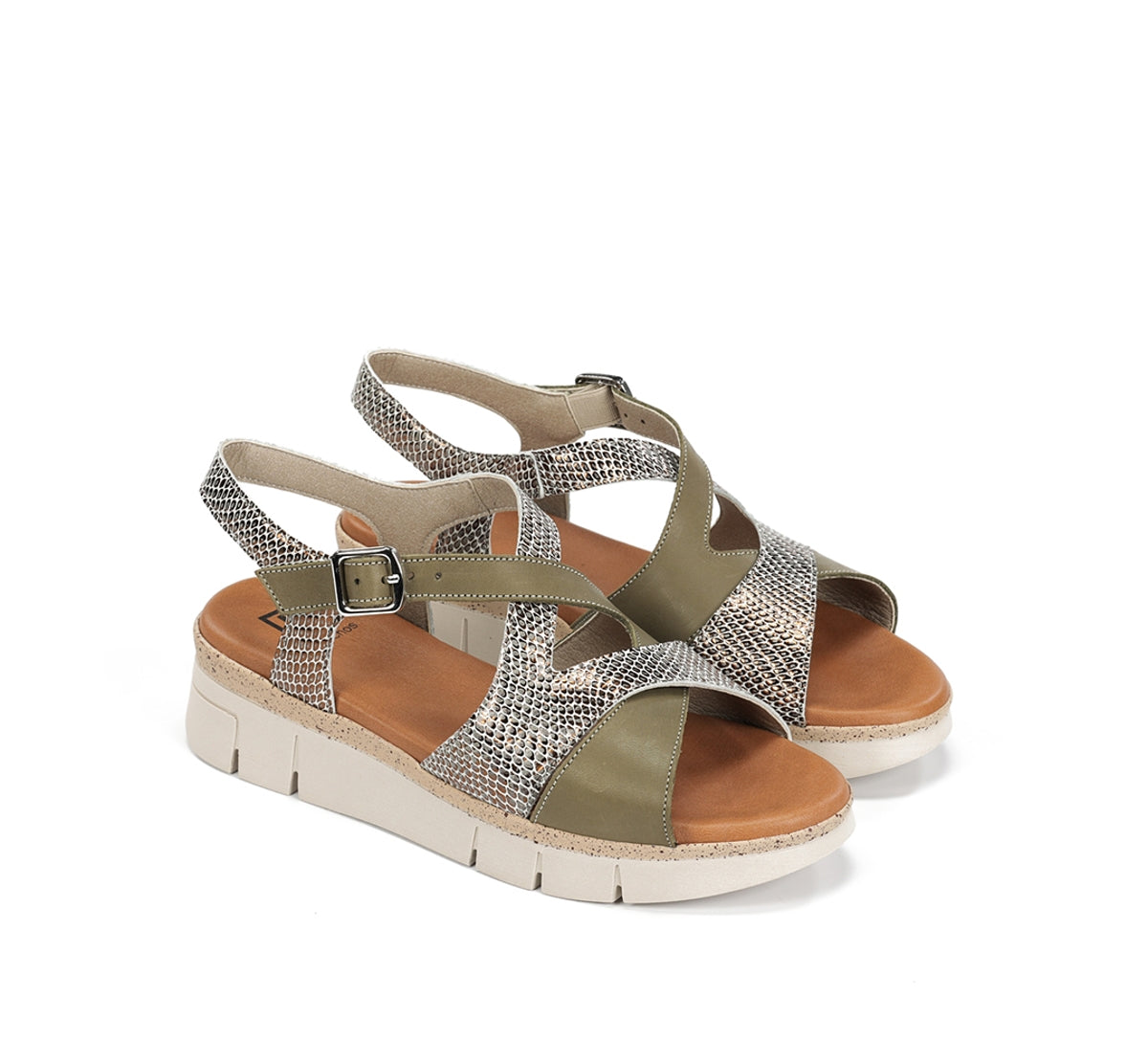 Dorking Klau D9485 sandales femme vertes
