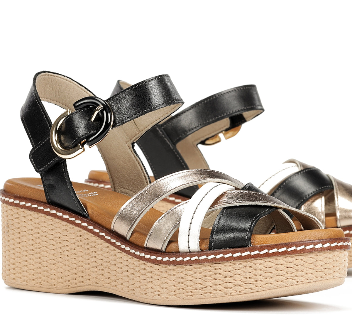 Dorking by Fluchos Nido D9639 sandale noire femme