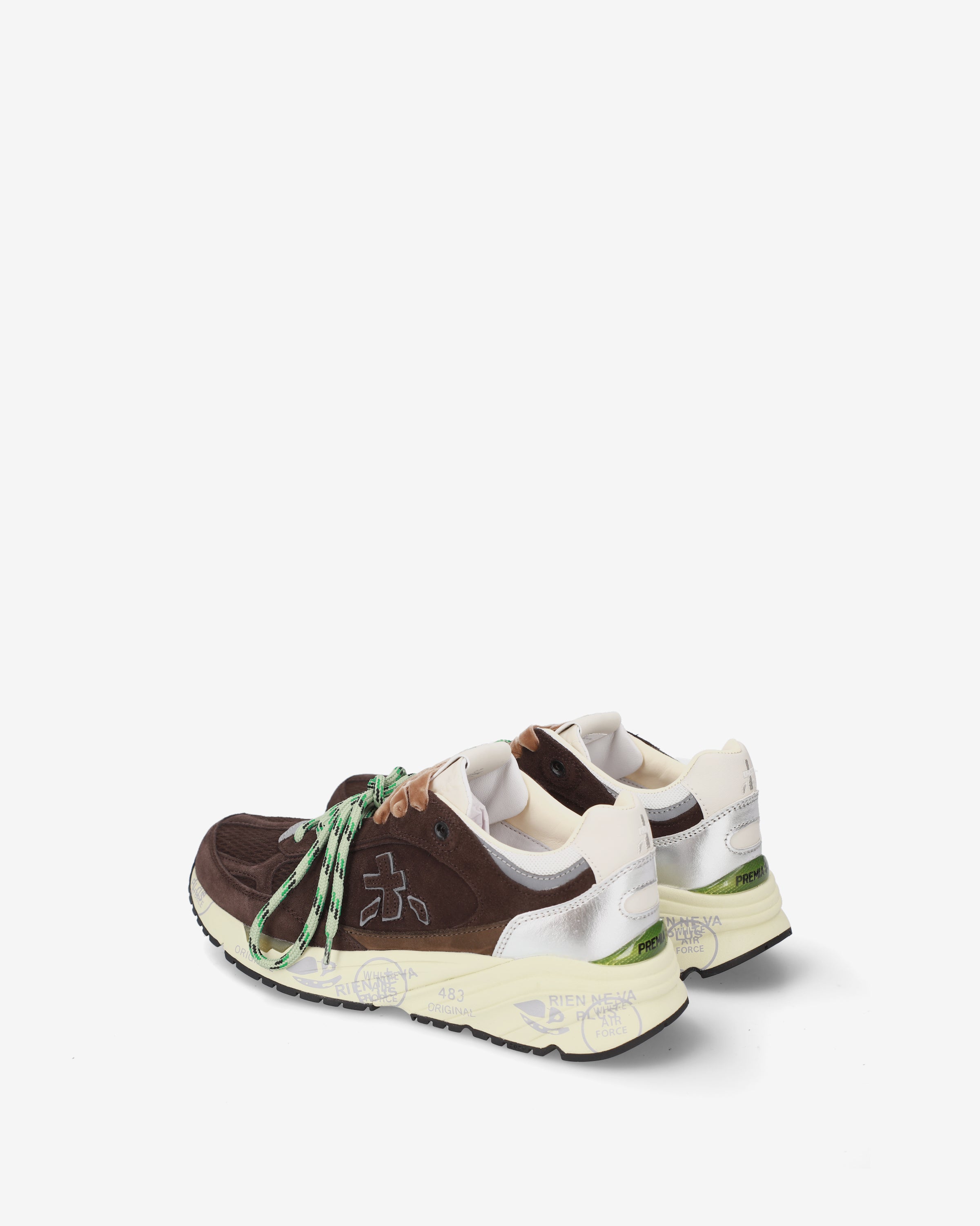Premiata Mased 8596L sneakers femme marron olive