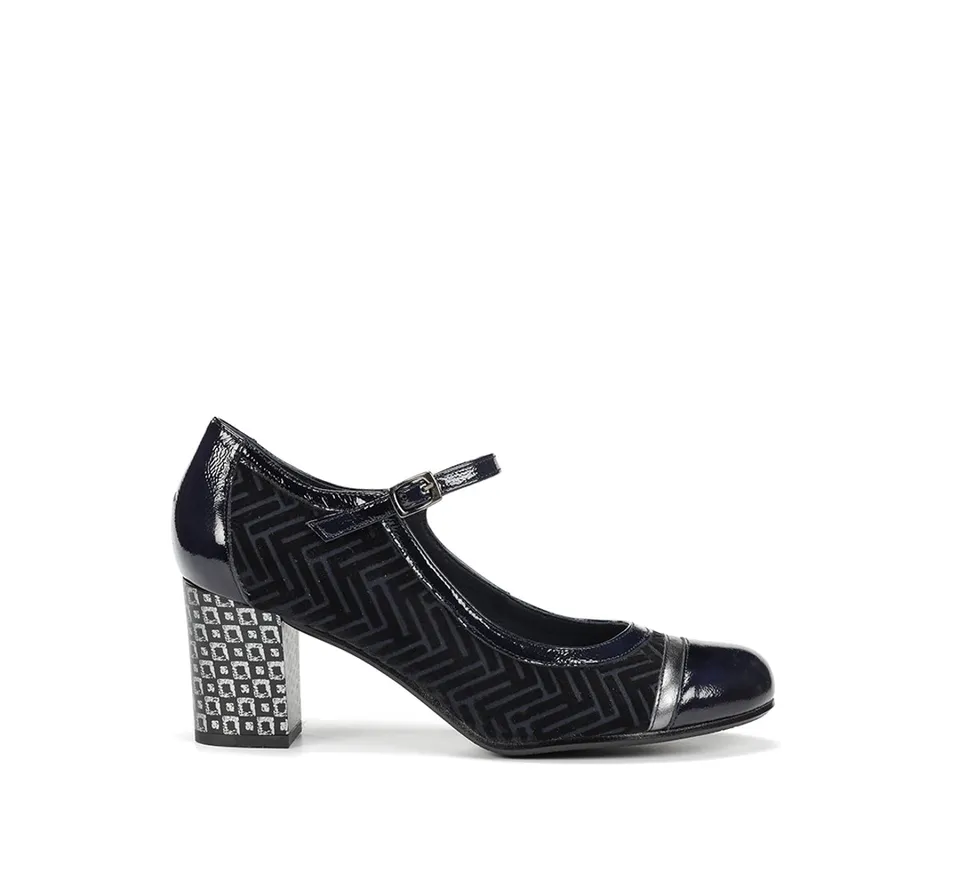Fluchos Dorking Rodin D8669 bottine femme bleu cuir