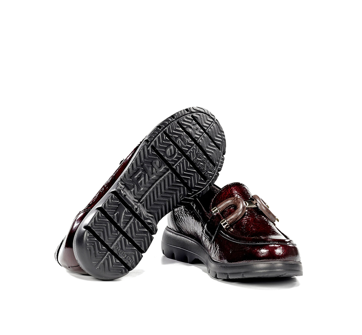 Fluchos Gladis F2514 mocassins femme rouge cuir