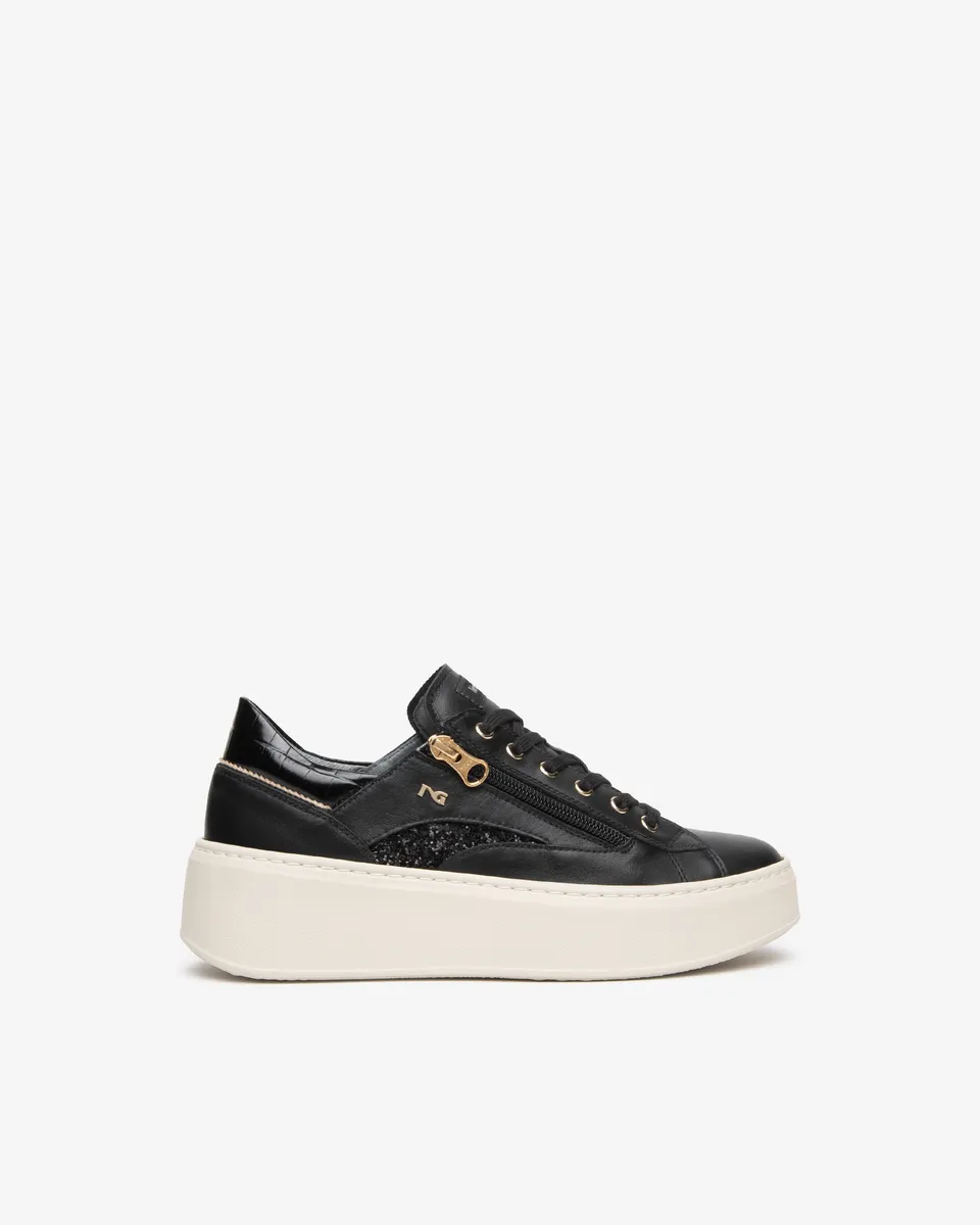 Nero Giardini Sneakers baskets cuir femme plateforme 38