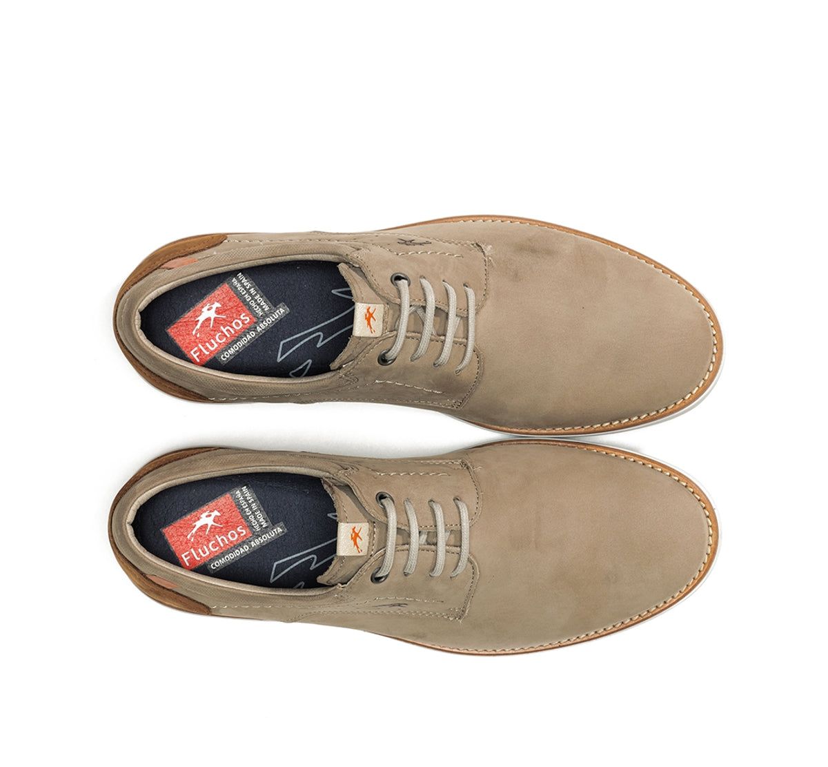 Fluchos Taylor F1978 chaussures taupe homme cuir