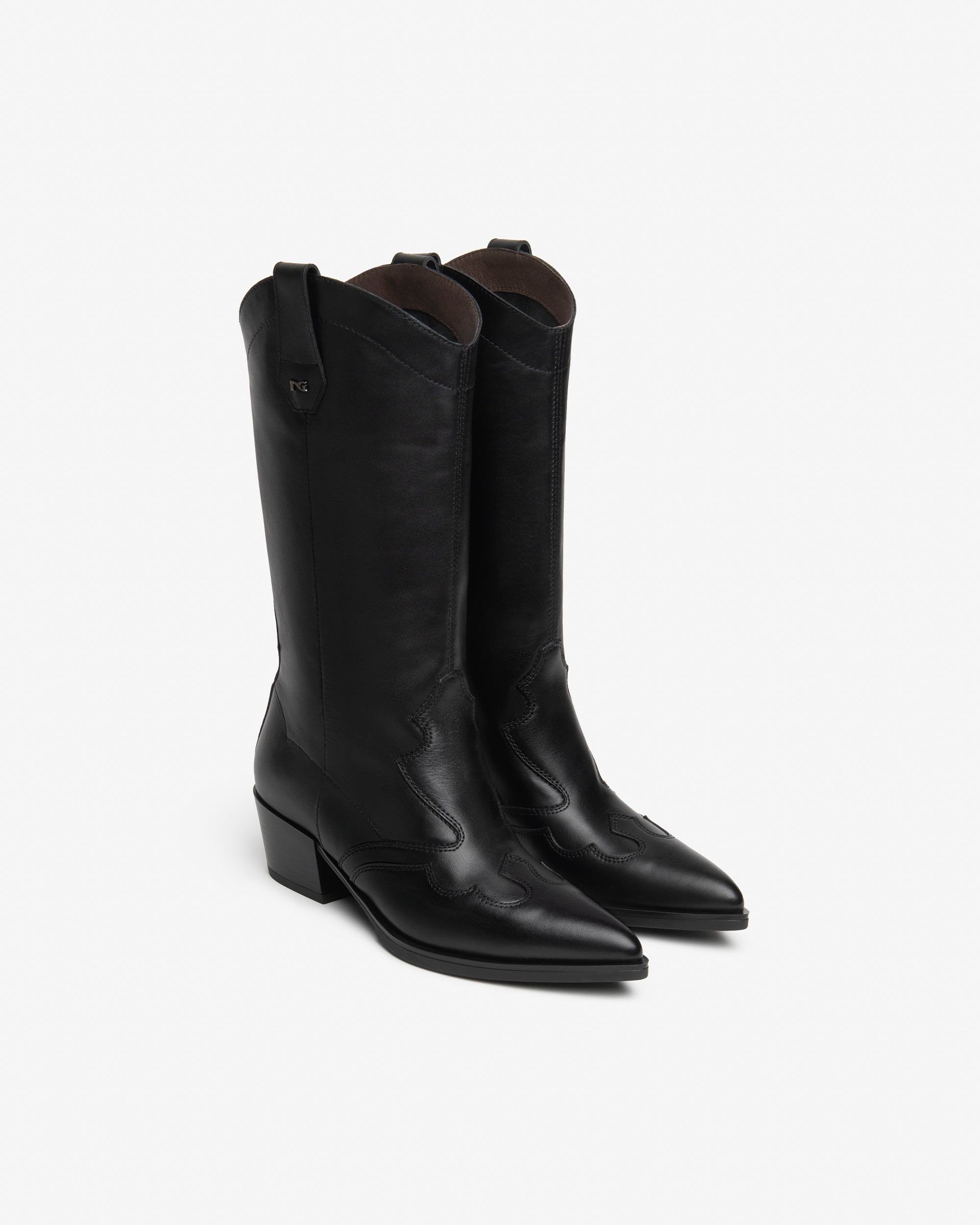 Nero Giardini Boots bottes cuir western femme