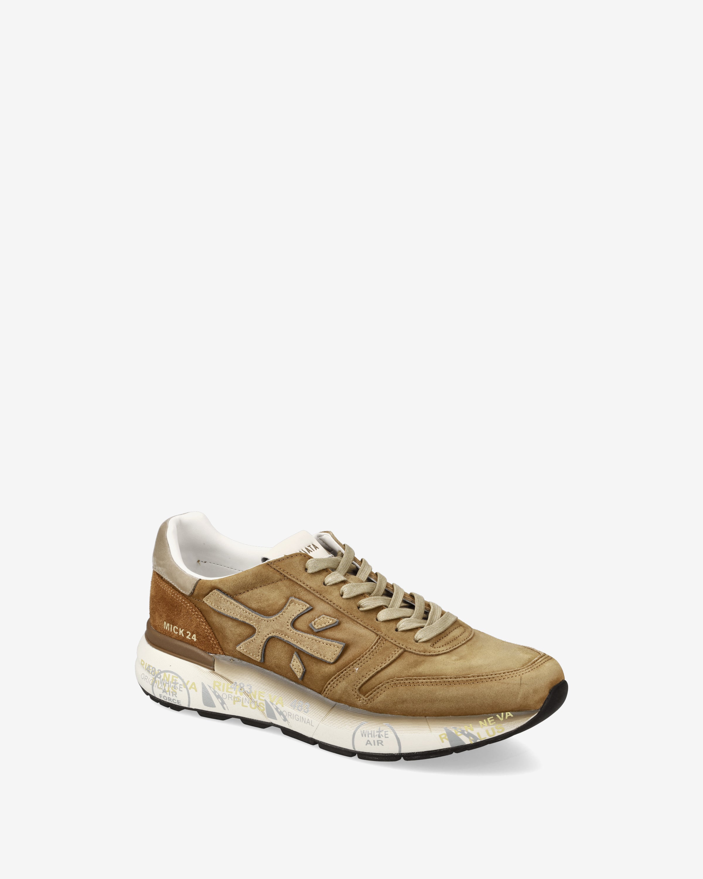 Premiata Mick 7712 baskets homme daim beige tabac