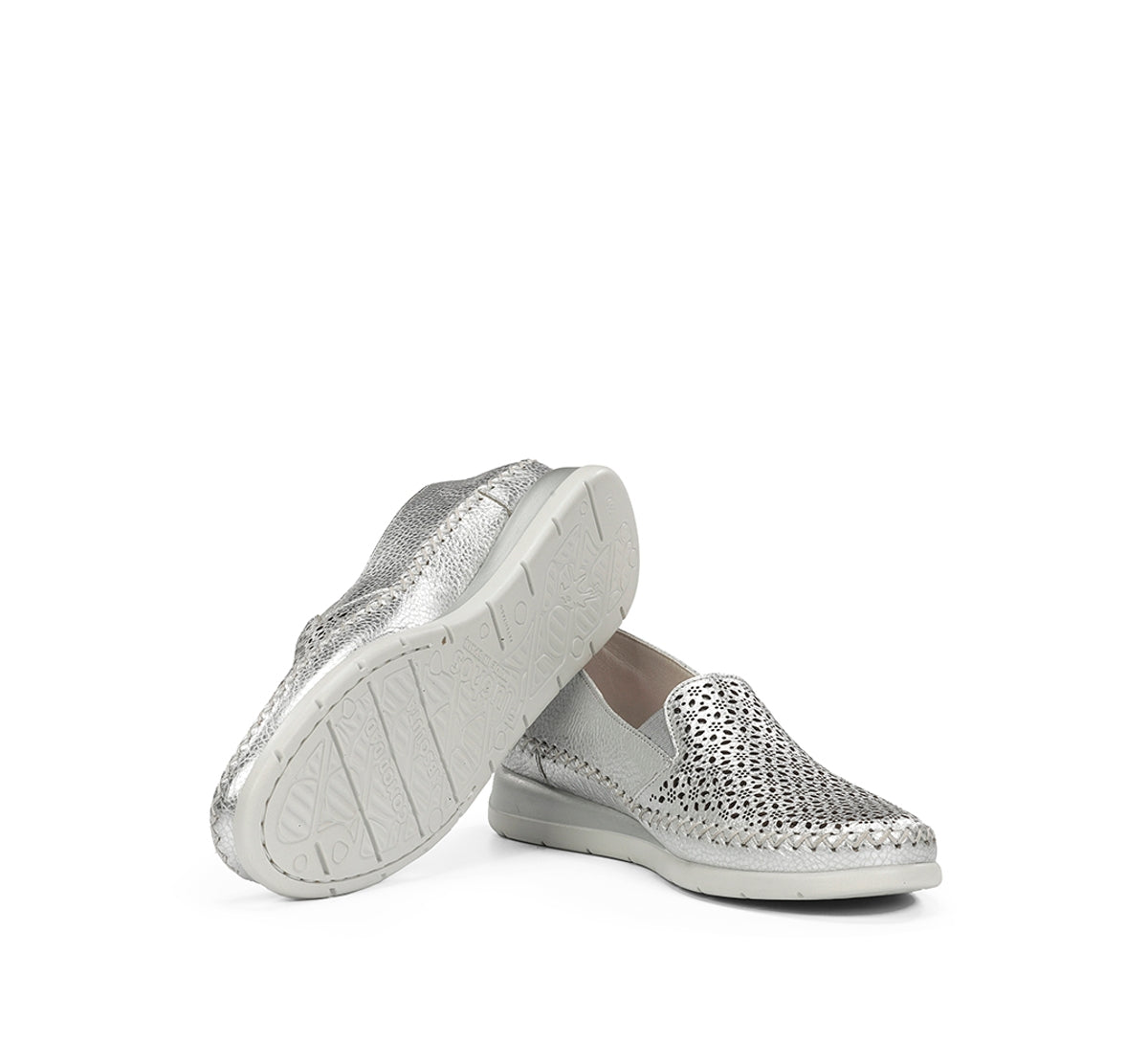 Fluchos Sella F2144 slip on femme argent confort