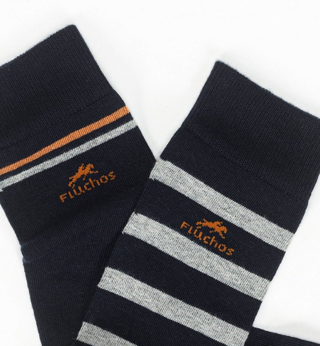 Fluchos CA0009 chaussettes longues bleues homme