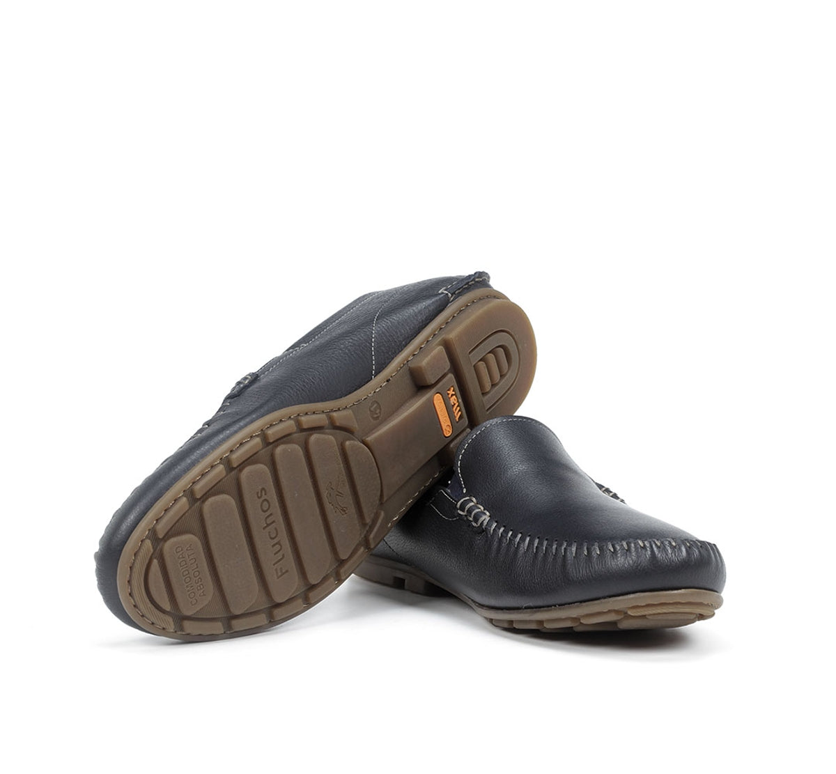Fluchos Dorian F1173 mocassin bleu homme cuir
