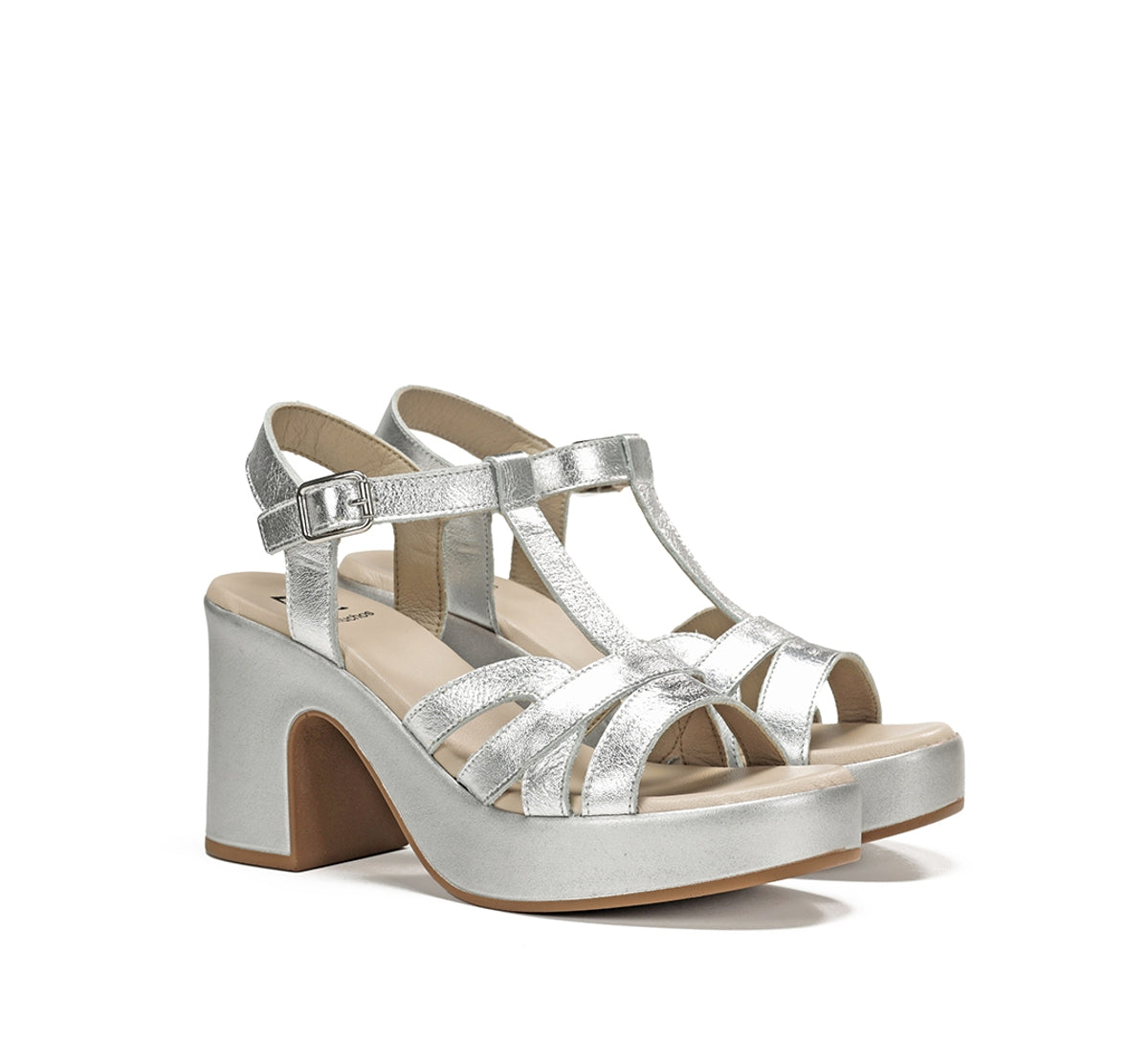 Dorking Jessy D9276 sandale argent femme talon