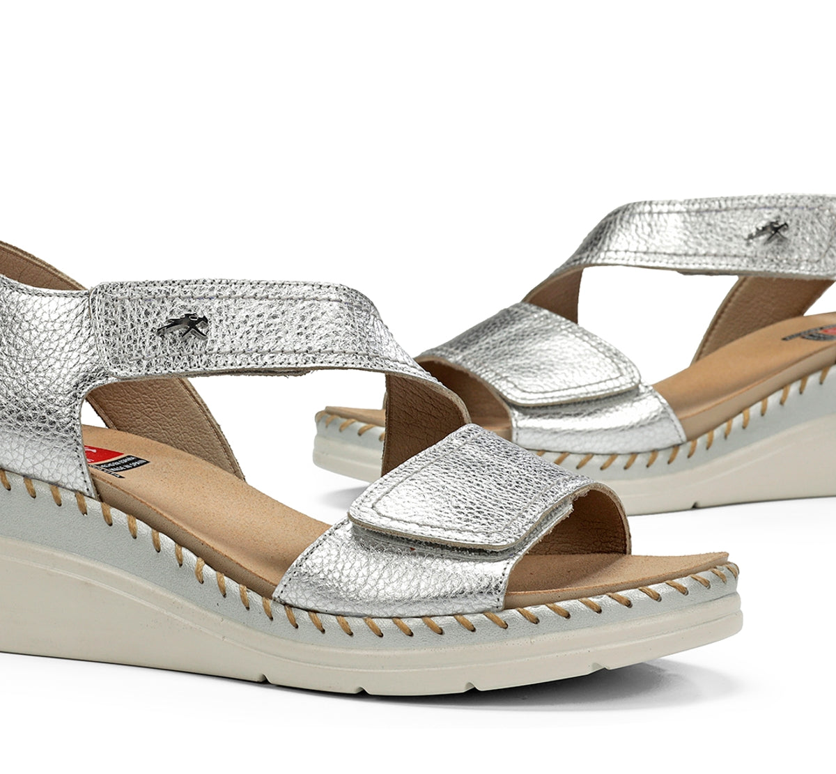 Fluchos Leza F2137 Sandales Argent Femme Confort