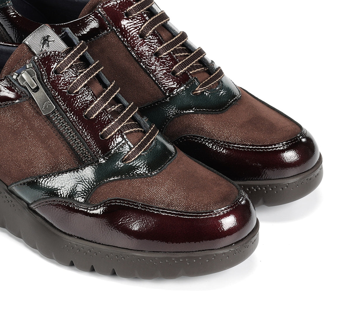 Fluchos Live F2248 baskets marron femme compensée