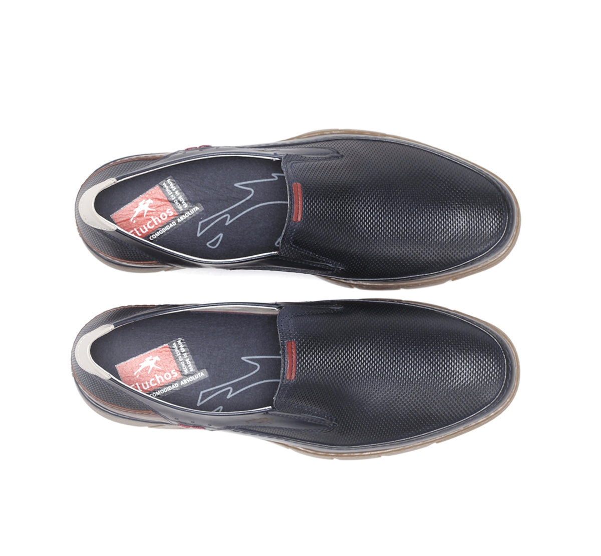 Fluchos Barry F1157 mocassins bleus homme confort