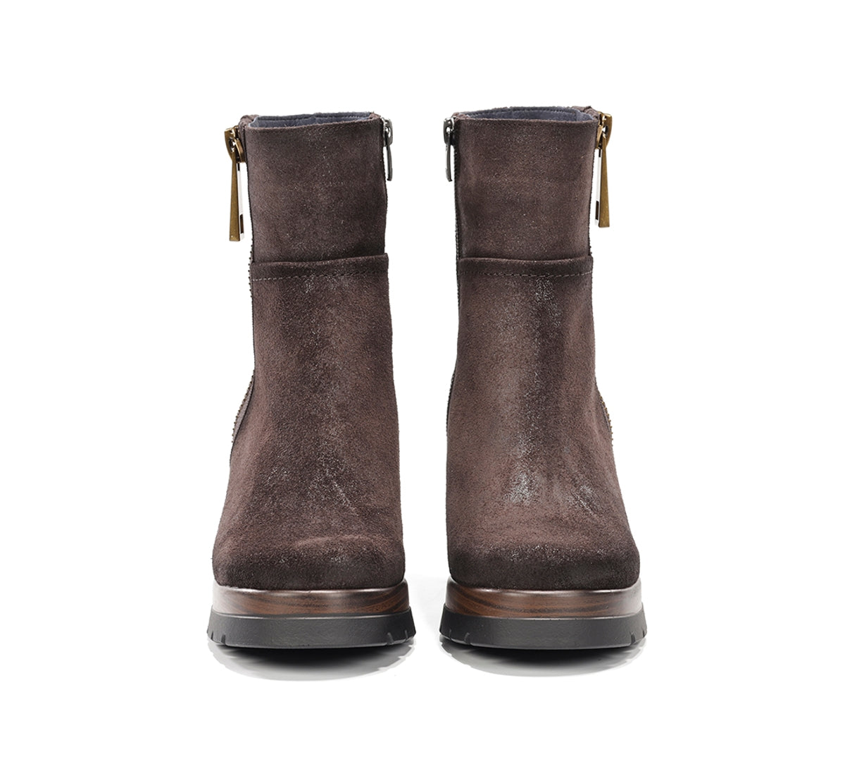 Dorking Safe D9413 bottines femme marron plateforme