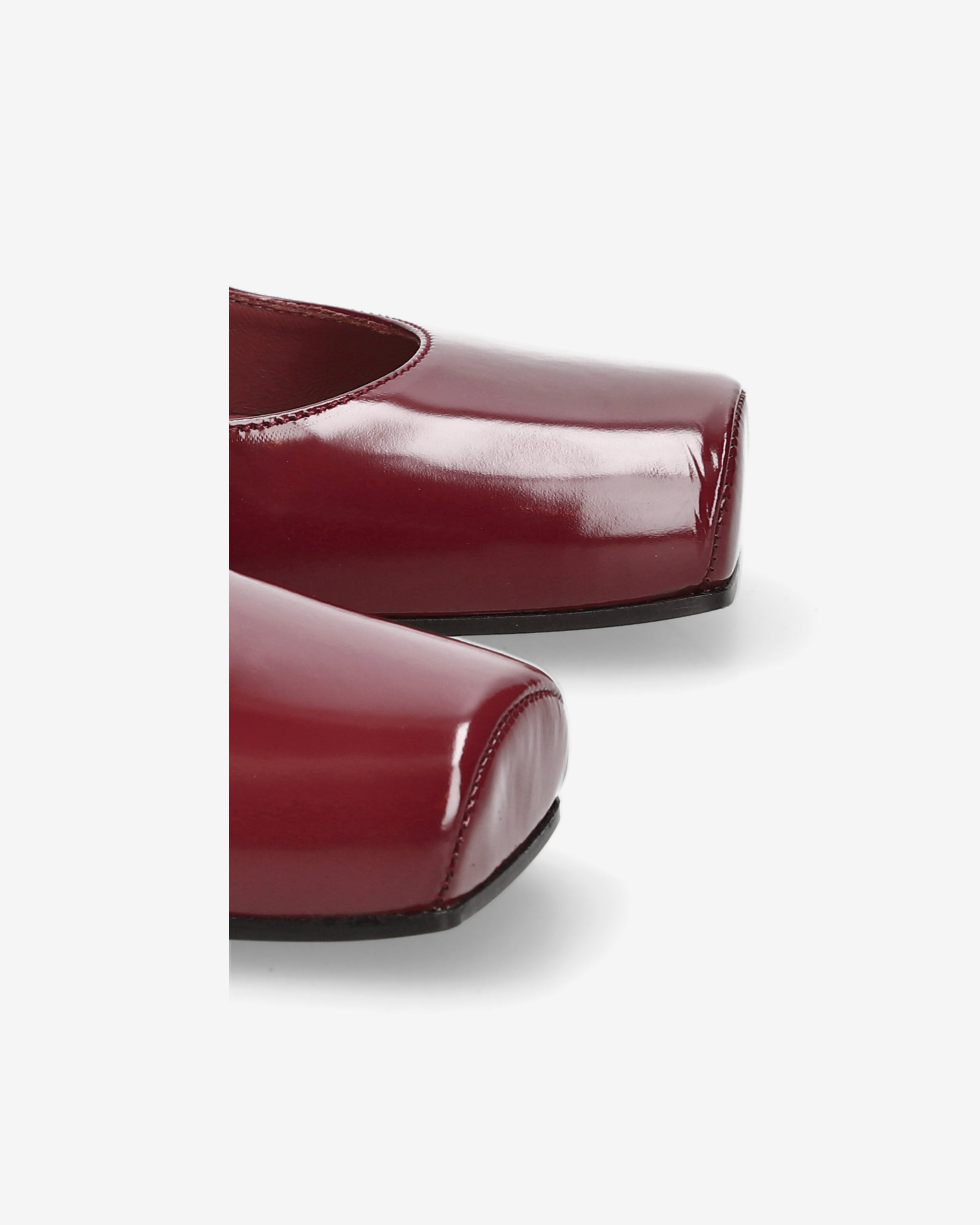 Premiata Mary Jane escarpins vernis bordeaux talon 10 cm