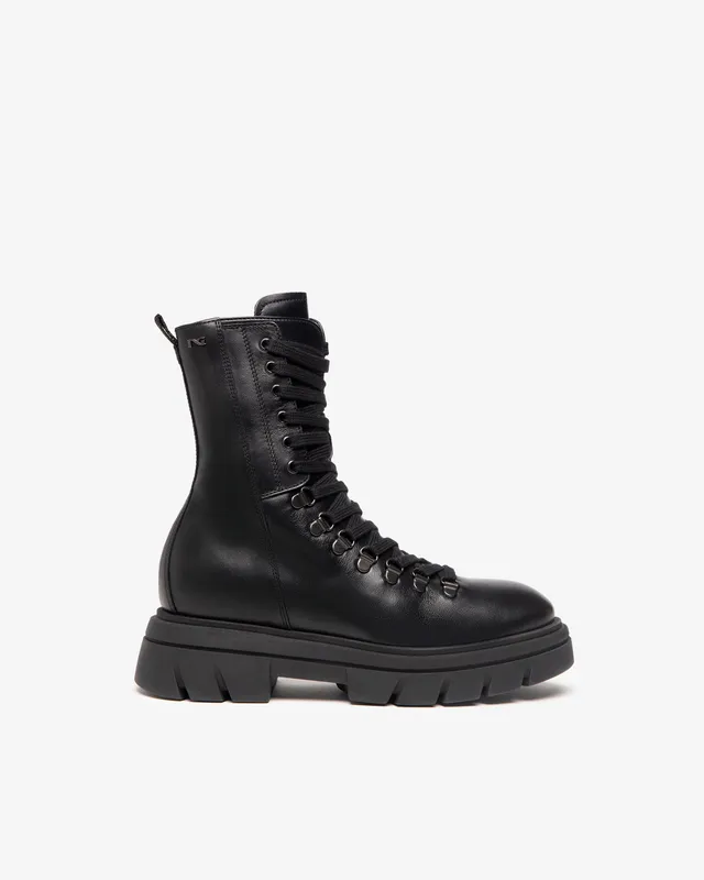 Nero Giardini Combat Boots bottines cuir femme