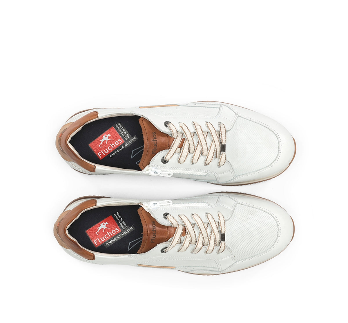 Fluchos Samir F2187 baskets blanc homme cuir