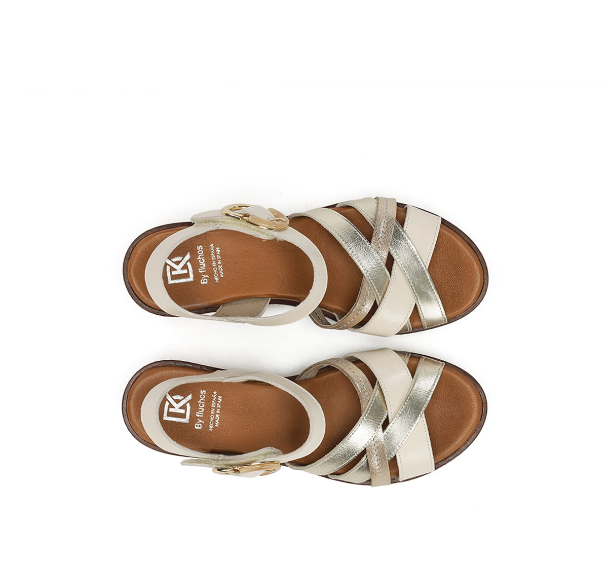 Dorking by Fluchos Nido D9639 sandales femme taupe