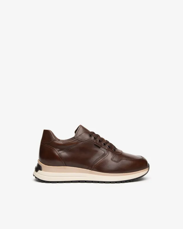 Nero Giardini Sneakers baskets cuir homme lacets