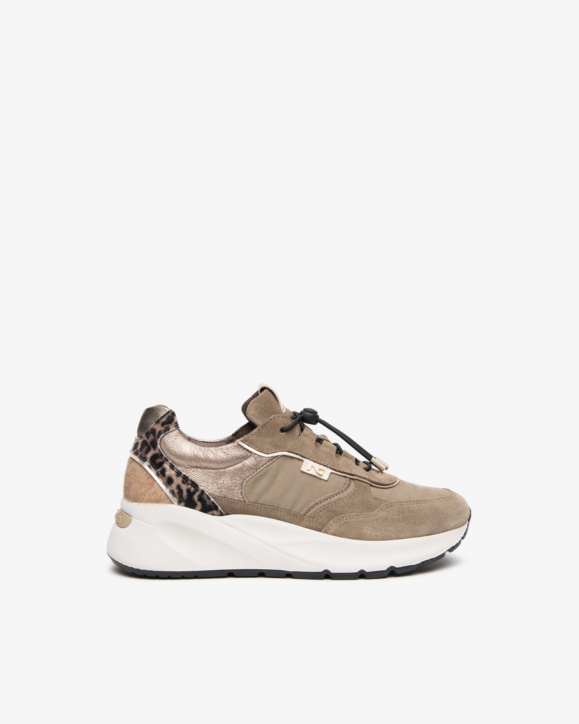 Nero Giardini Sneakers baskets femme cuir toile léopard 35-41