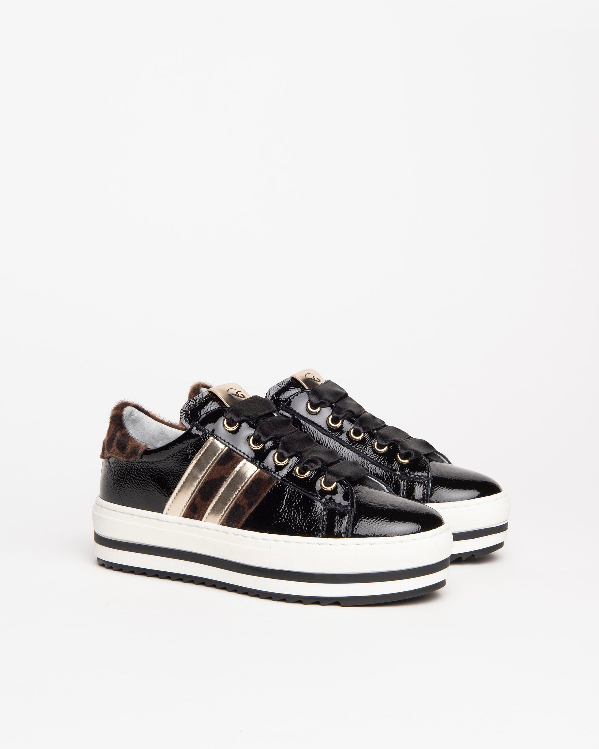 Nero Giardini Sneakers Vernis Baskets Fille Léopard