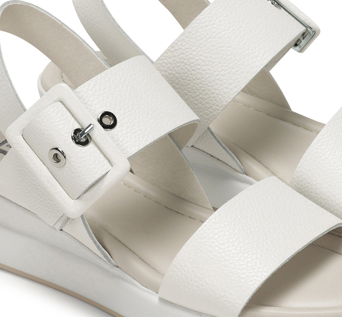 Dorking Slam D9088 Sandales Femme Blanc Boucles