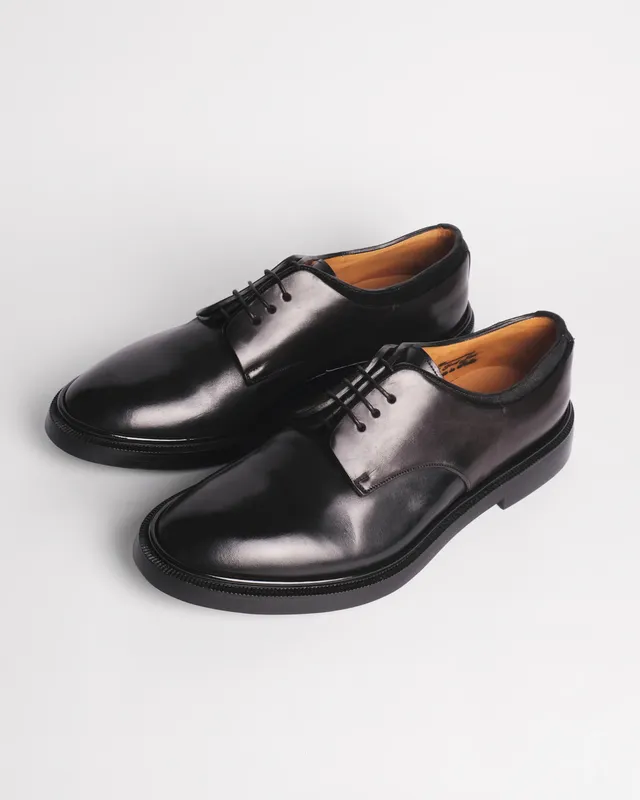Premiata 011 boots derby cuir noir premium