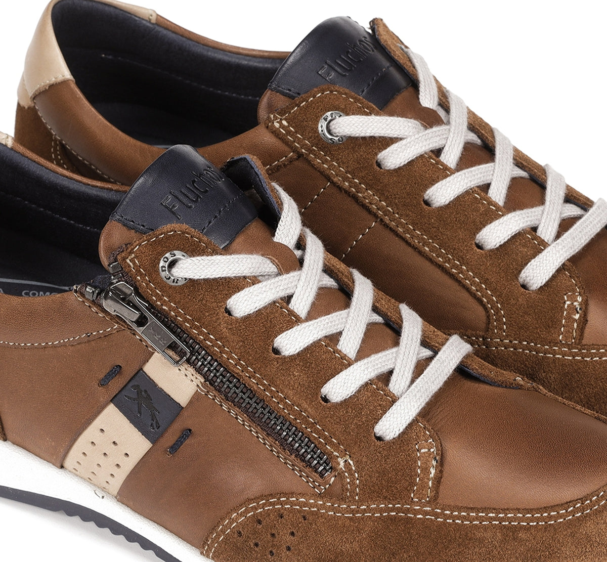 Fluchos Deportivos Daniel F1282 baskets marron cuir homme