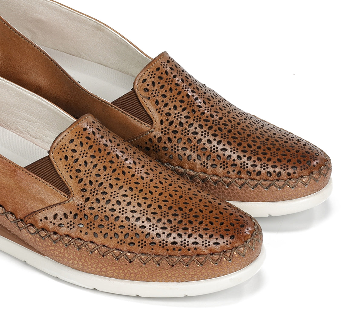 Fluchos Sella F2144 slip on femme marron compensé