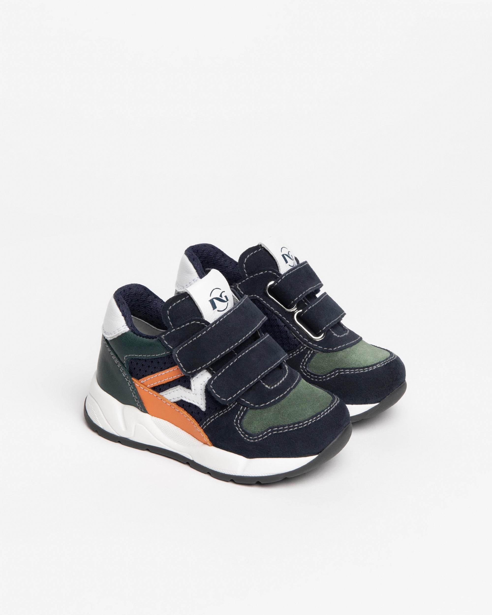 Nero Giardini Sneakers baskets bébé cuir daim scratch