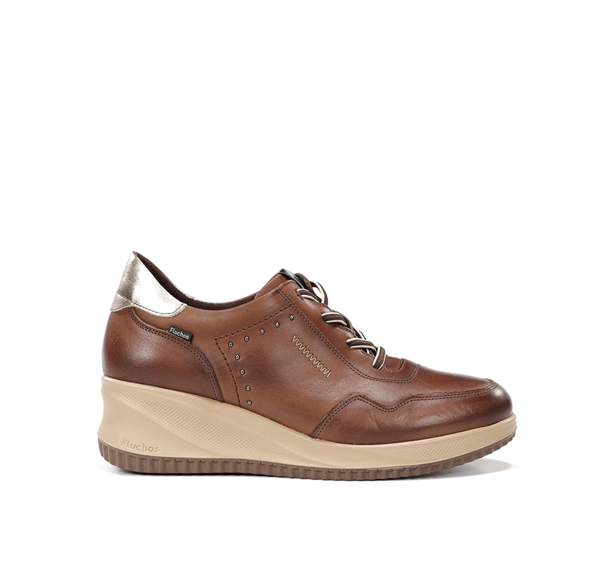 Fluchos Novax F2545 baskets marron femme compensées