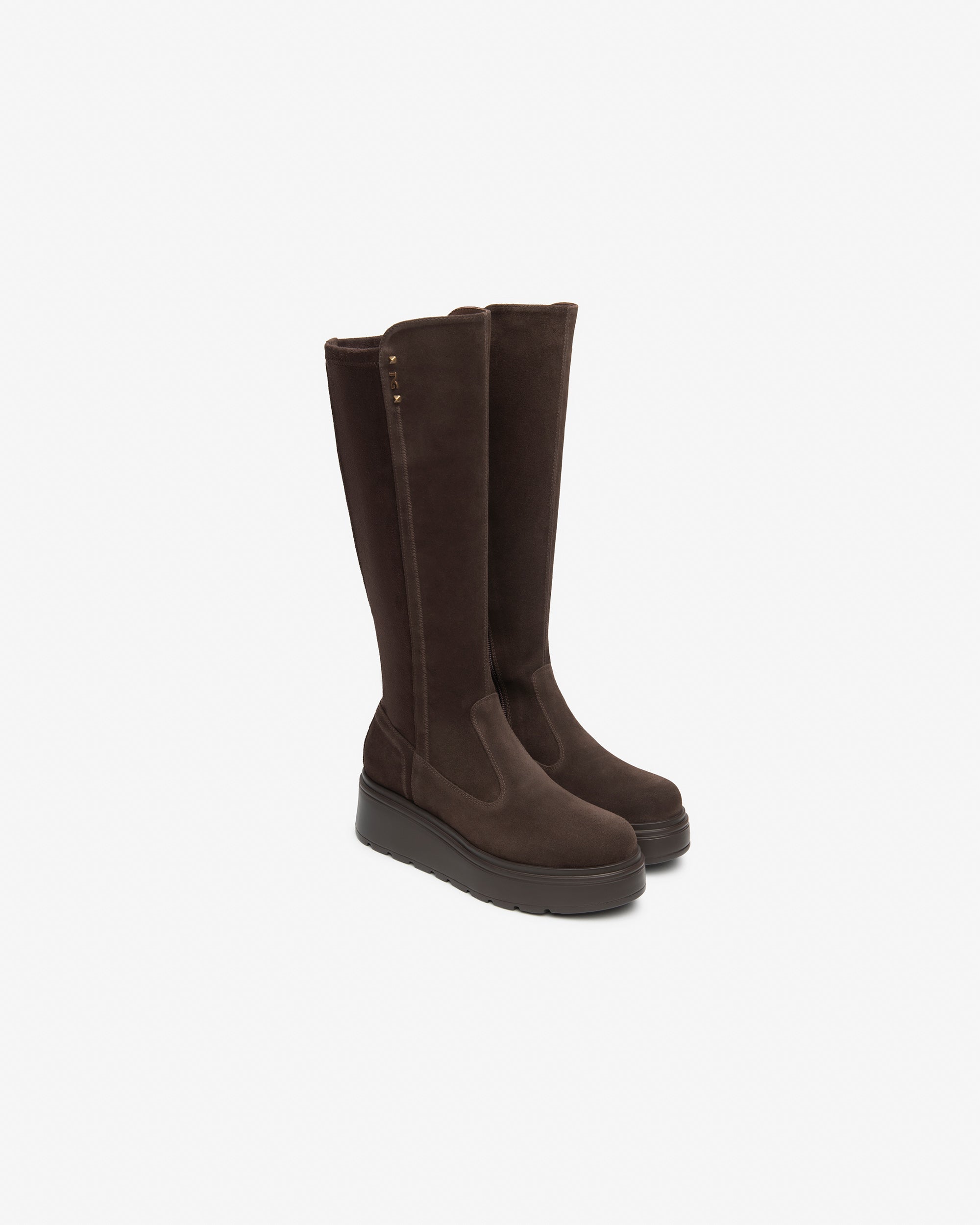 Nero Giardini Boots bottes daim femme plateforme