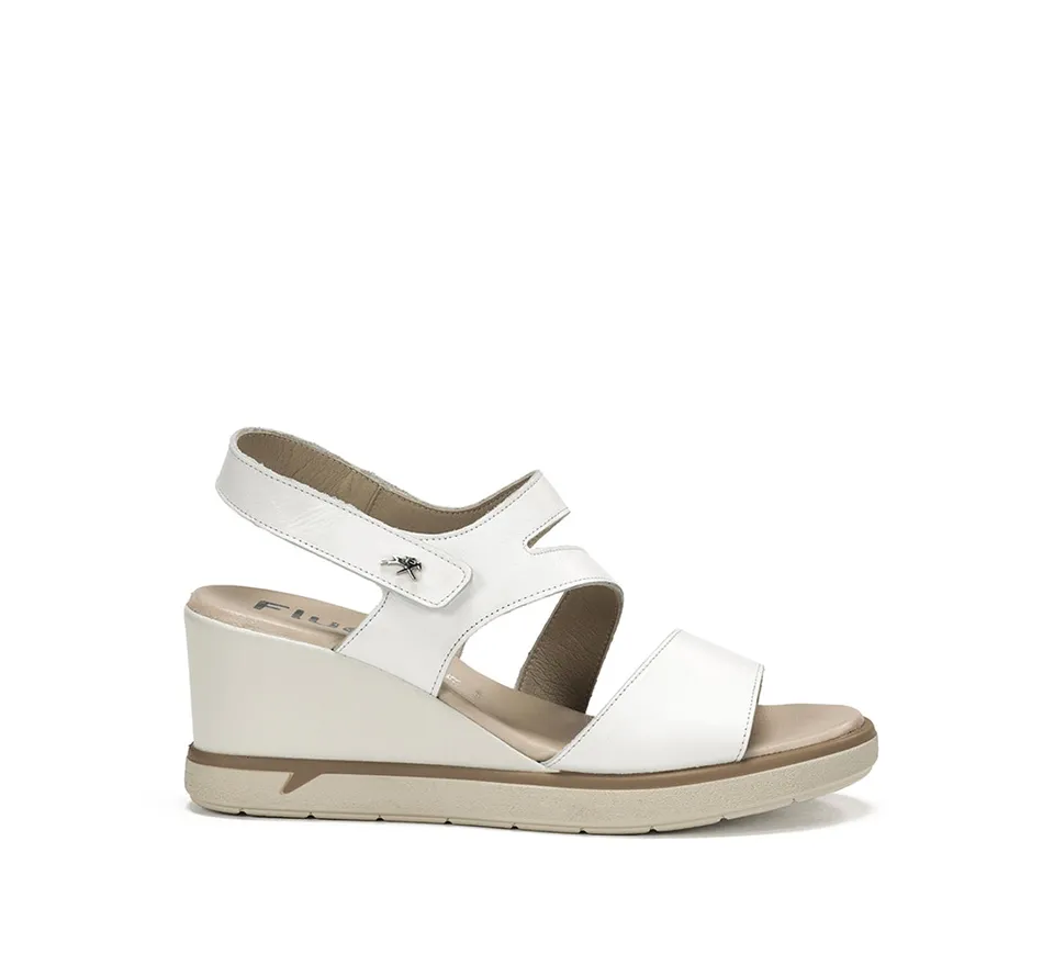 Fluchos Smash F1973 sandale compensée blanche femme
