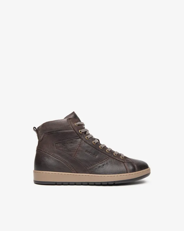 Nero Giardini Sneakers Baskets Montantes Cuir Homme Zip