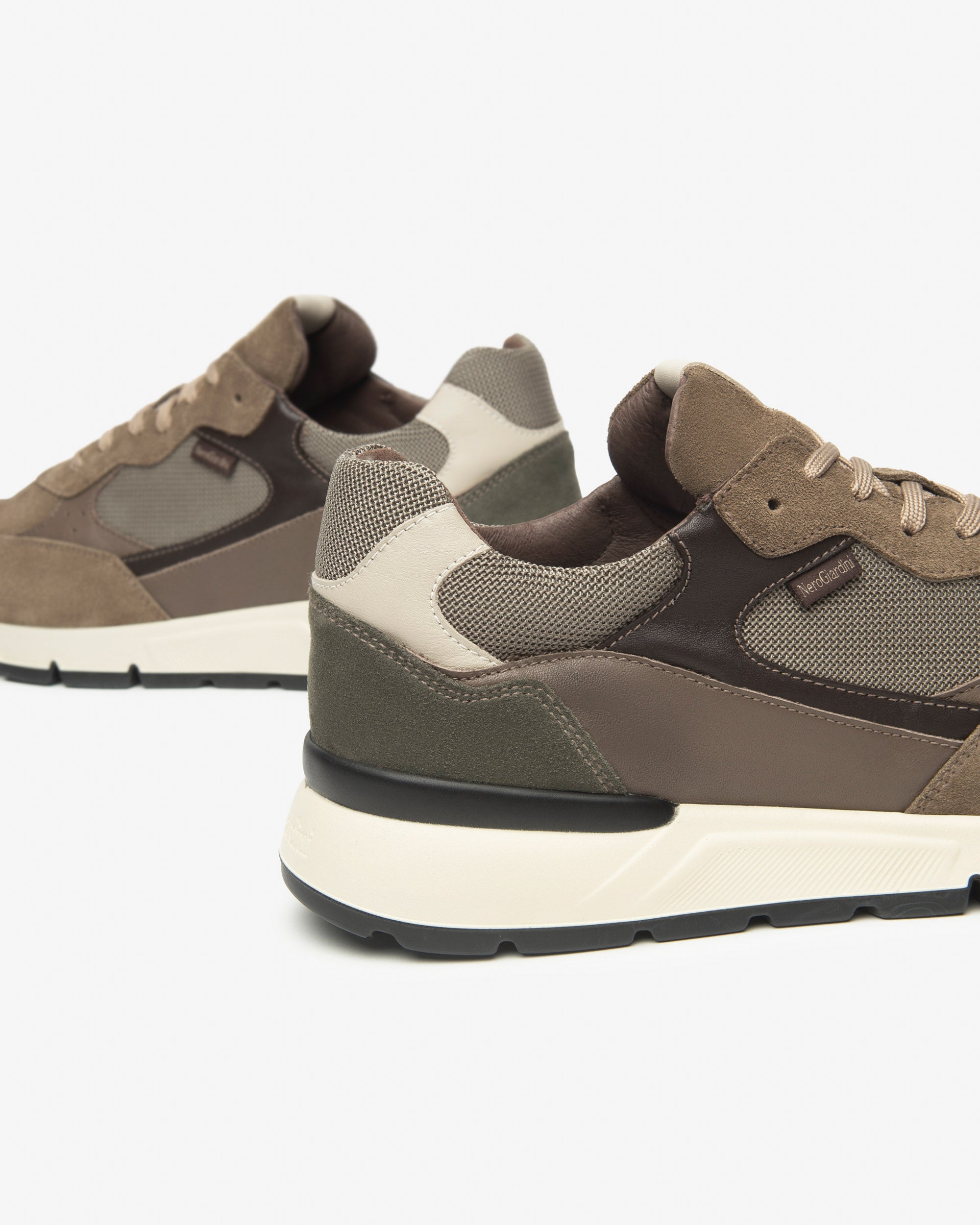 Nero Giardini Sneakers homme suède cuir toile