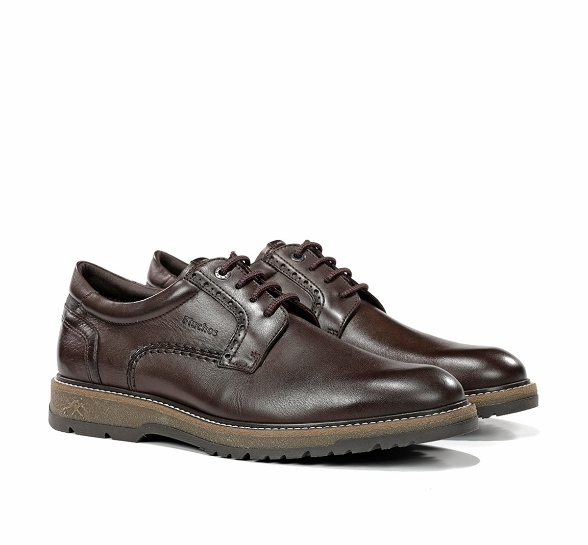 Fluchos Buggy F2319 chaussure ville marron homme cuir