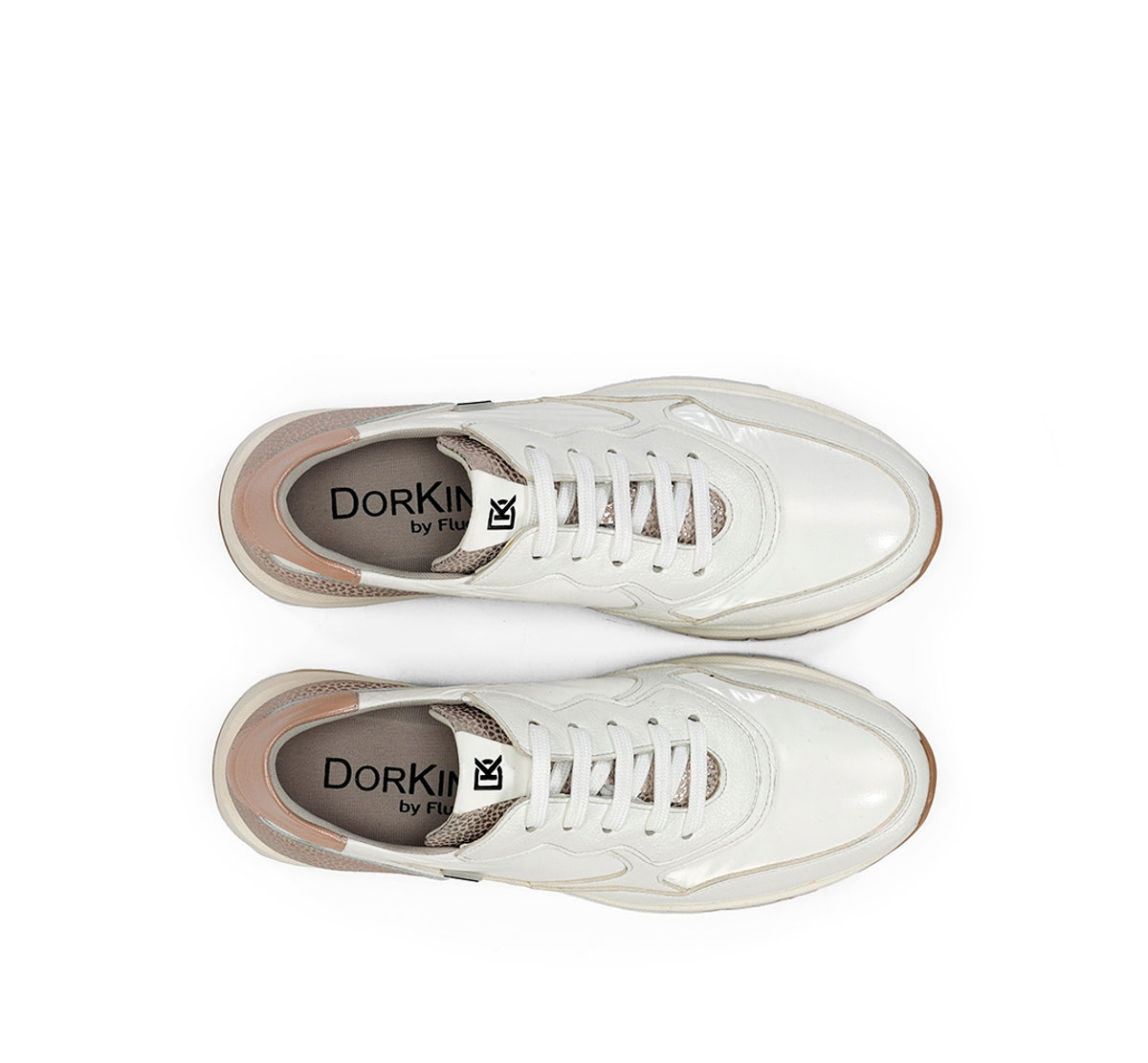 Dorking Serena D9049 baskets femme blanc confort